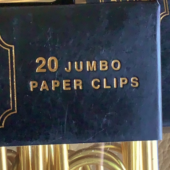James Burke Gold Jumbo Paper Clips. - Picture 2 of 4